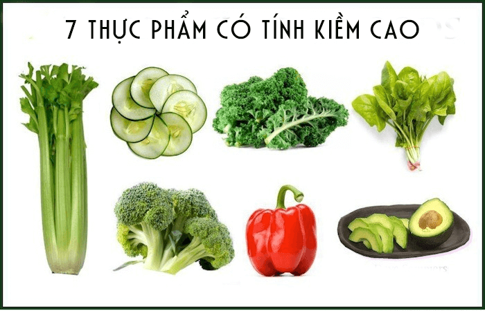 7 thực phẩm có kiềm tính cao
